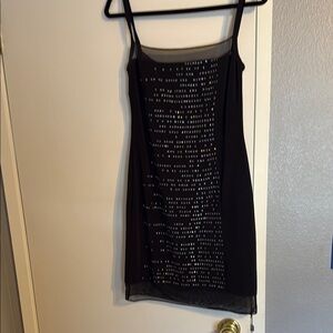 Black Sequin Dress